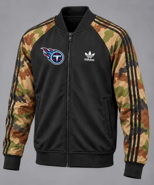 Tennessee Titans NFL Army Camo Baseball Jacket