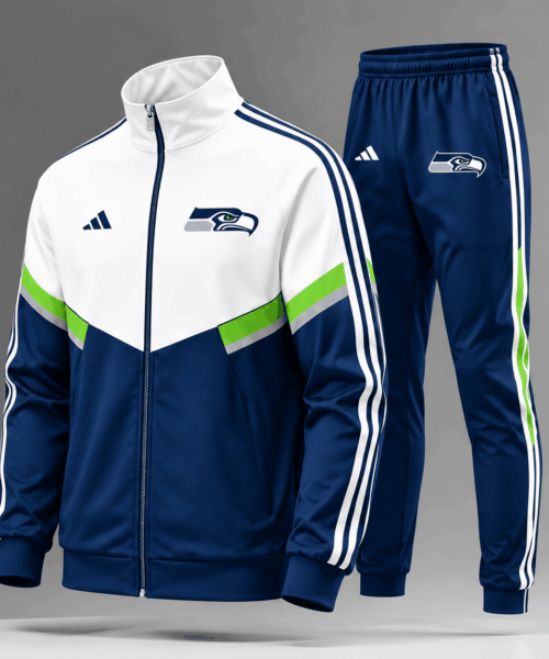 Seattle Seahawks NFL Varsity Team Spirit Jacket & Jogger Set