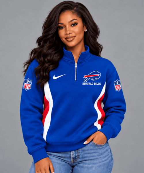 Buffalo Bills NFL Game Day Spirit Quarter-Zip Sweatshirt