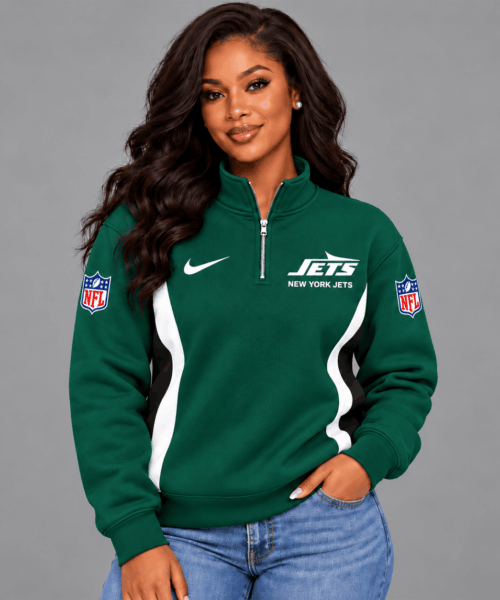 New York Jets NFL Game Day Spirit Quarter-Zip Sweatshirt