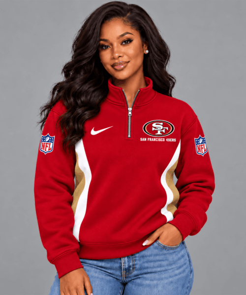 San Francisco 49Ers NFL Game Day Spirit Quarter-Zip Sweatshirt