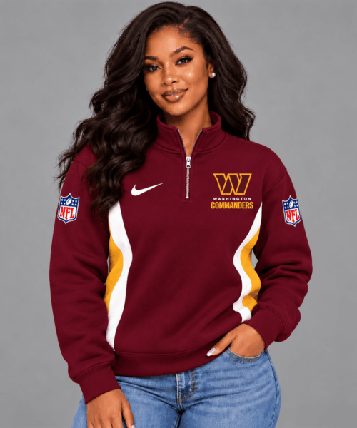 Washington Commanders NFL Game Day Spirit Quarter-Zip Sweatshirt