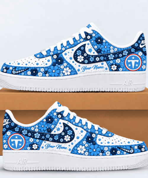 Tennessee Titans NFL Floral Heritage Custom Name Af1