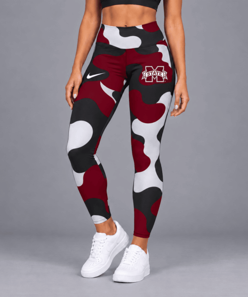 Mississippi State Bulldogs NCAA Camo Leggings