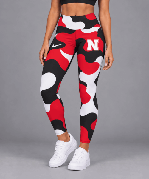 Nebraska Cornhuskers NCAA Camo Leggings