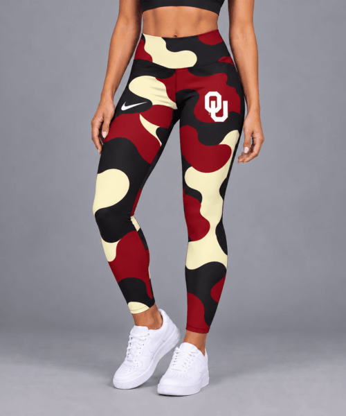 Oklahoma Sooners NCAA Camo Leggings