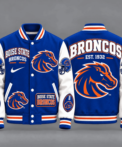 Boise State Broncos NCAA Vintage Football Varsity Letterman Jacket Baseball Jacket
