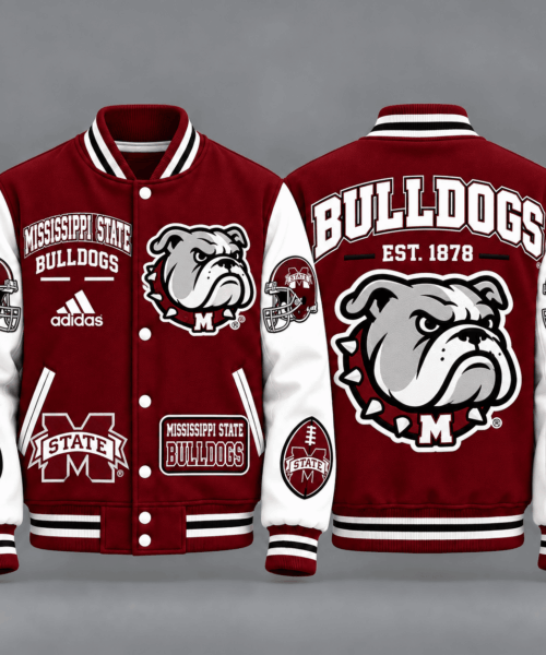 Mississippi State Bulldogs NCAA Vintage Football Varsity Letterman Jacket Baseball Jacket