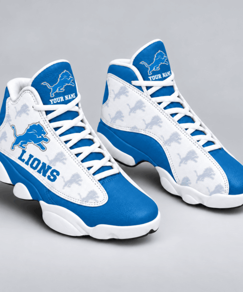 Detroit Lions NFL Personalized Football Fan JD13 High Sneakers