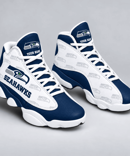 Seattle Seahawks NFL Personalized Football Fan JD13 High Sneakers