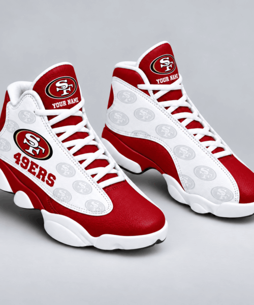 San Francisco 49Ers NFL Personalized Football Fan JD13 High Sneakers
