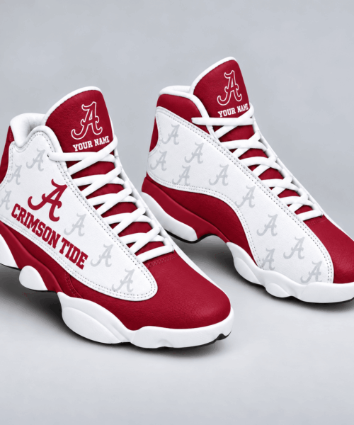Alabama Crimson Tide NCAA Personalized Football Fan JD13 High Sneakers