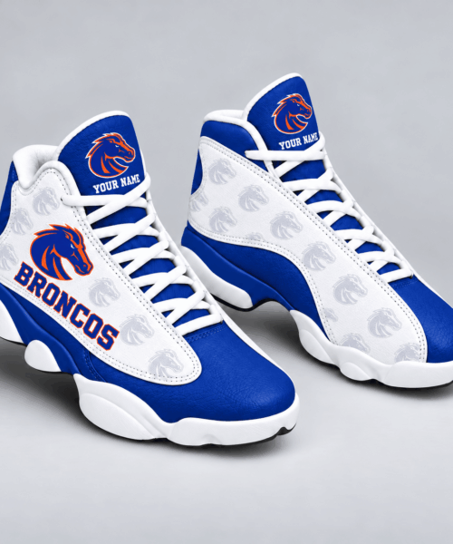 Boise State Broncos NCAA Personalized Football Fan JD13 High Sneakers