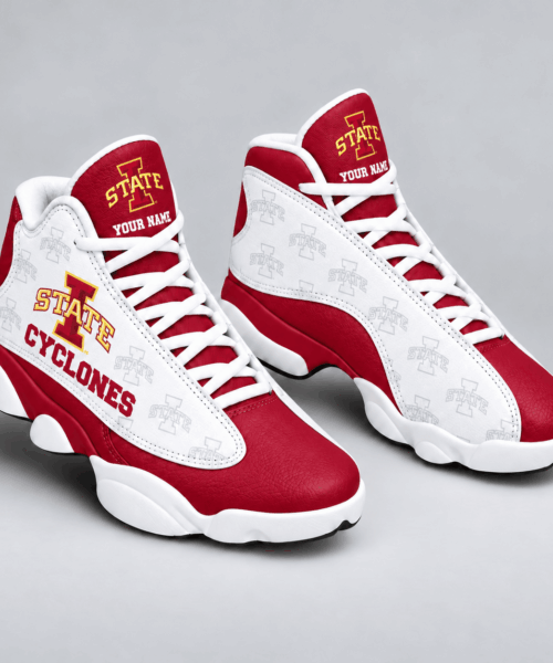 Iowa State Cyclones NCAA Personalized Football Fan JD13 High Sneakers