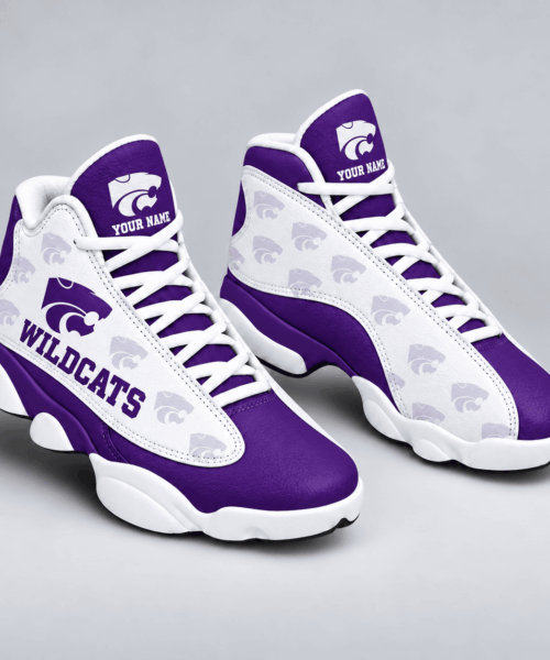 Kansas State Wildcats NCAA Personalized Football Fan JD13 High Sneakers