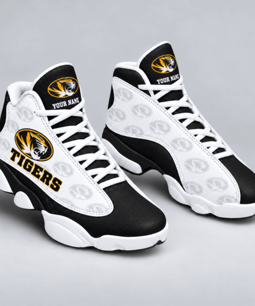 Missouri Tigers NCAA Personalized Football Fan JD13 High Sneakers