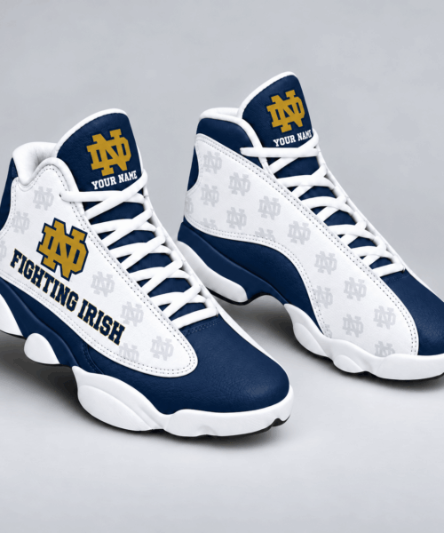 Notre Dame Fighting Irish NCAA Personalized Football Fan JD13 High Sneakers