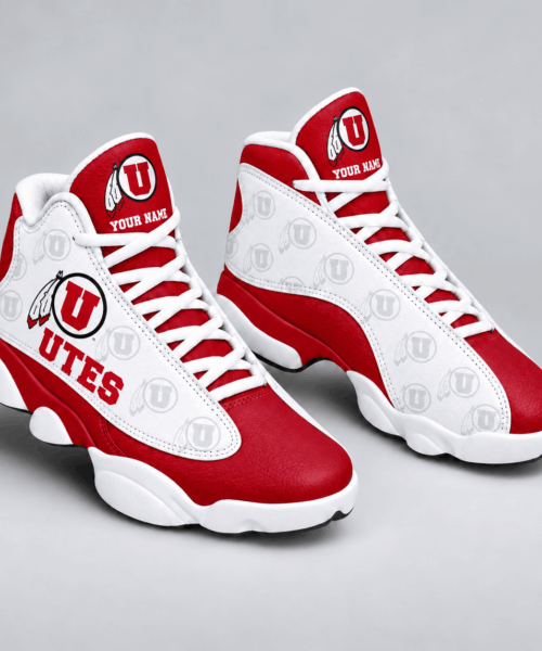 Utah Utes NCAA Personalized Football Fan JD13 High Sneakers