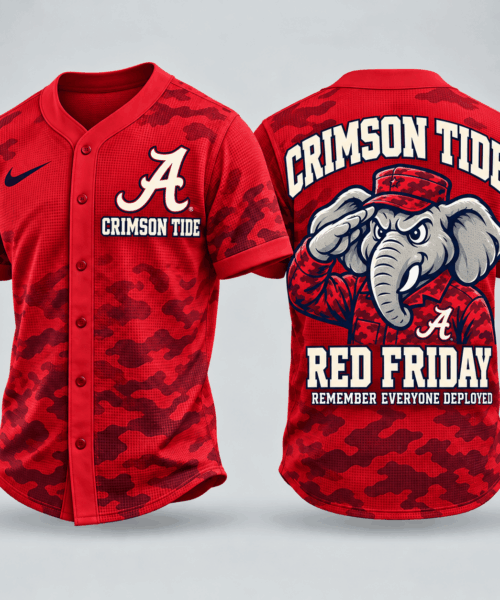 Alabama Crimson Tide NCAA Red Friday Waffle Jersey