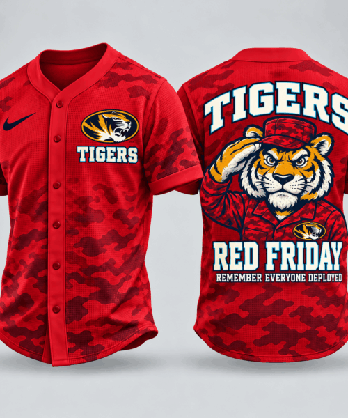 Missouri Tigers NCAA Red Friday Waffle Jersey