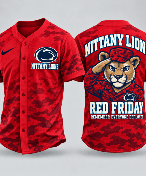 Penn State Nittany Lions NCAA Red Friday Waffle Jersey