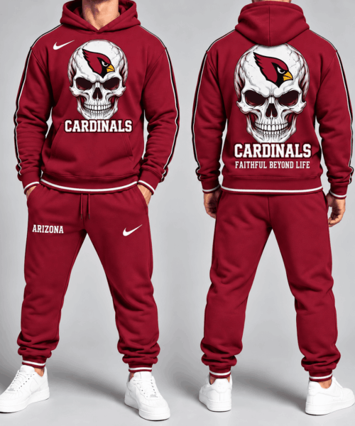 Arizona Cardinals NFL Skull Legacy Tracksuit Set