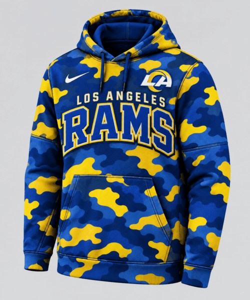 Los Angeles Rams NFL Vintage Camo Team Spirit Hoodie