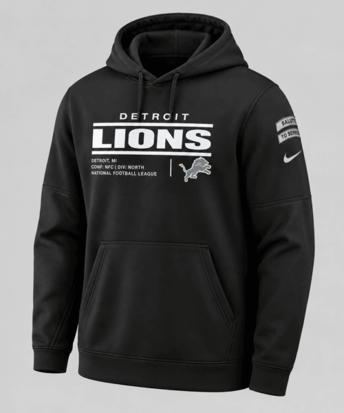 Detroit Lions NFL Salute to Service Hoodie
