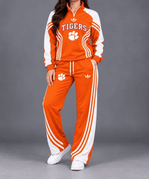 Clemson Tigers NCAA Victory Line Athletic Quarter-Zip + Pants