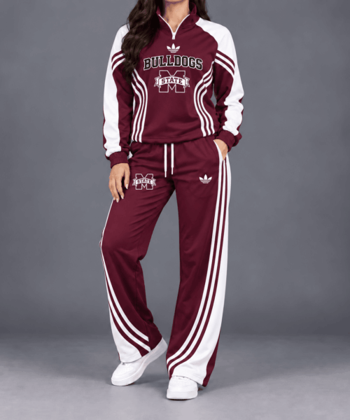Mississippi State Bulldogs NCAA Victory Line Athletic Quarter-Zip + Pants