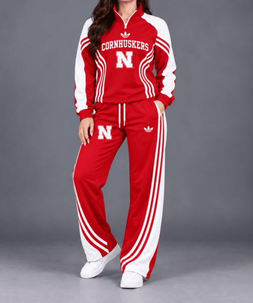 Nebraska Cornhuskers NCAA Victory Line Athletic Quarter-Zip + Pants