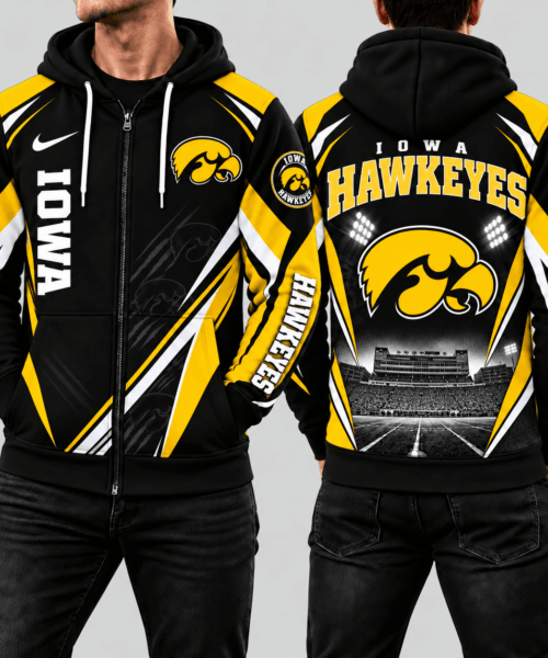 Iowa Hawkeyes NCAA Game Day Stadium Pride Zip Hoodie