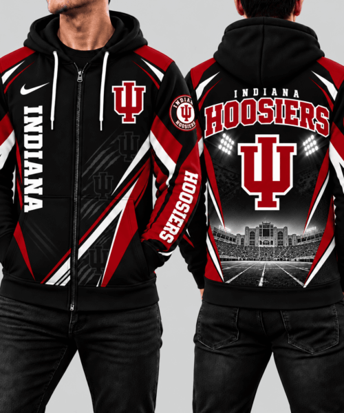 Indiana Hoosiers NCAA Game Day Stadium Pride Zip Hoodie