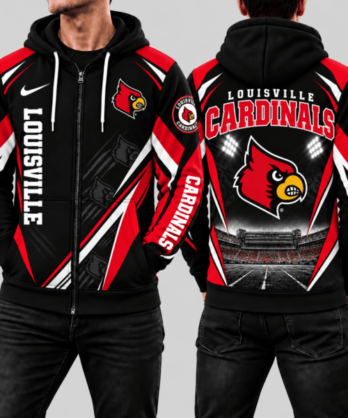 Louisville Cardinals NCAA Game Day Stadium Pride Zip Hoodie