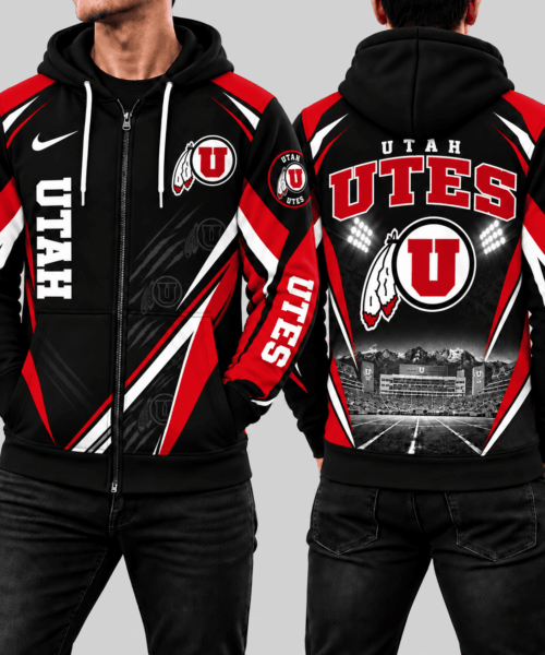 Utah Utes NCAA Game Day Stadium Pride Zip Hoodie