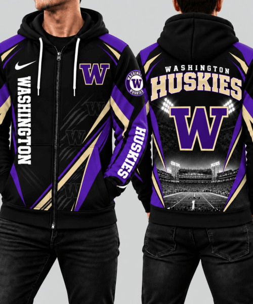 Washington Huskies NCAA Game Day Stadium Pride Zip Hoodie