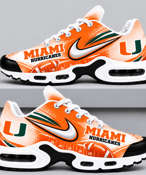 Miami Hurricanes NCAA Game Day Gridiron Air Max Shoes