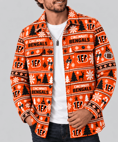 Cincinnati Bengals NFL Christmas Game Day Spirit Flannel Shirt