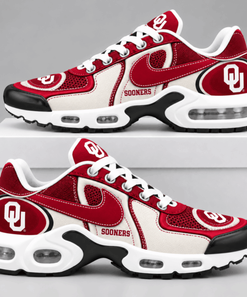 Oklahoma Sooners NCAA Retro Athletic Design Air Max Shoes
