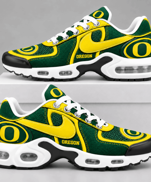 Oregon Ducks NCAA Retro Athletic Design Air Max Shoes