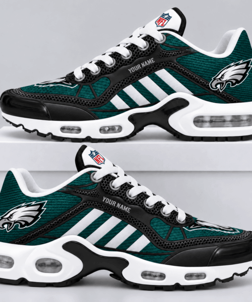 Philadelphia Eagles NFL Personalized Diagonal Stripe Air Max Shoes