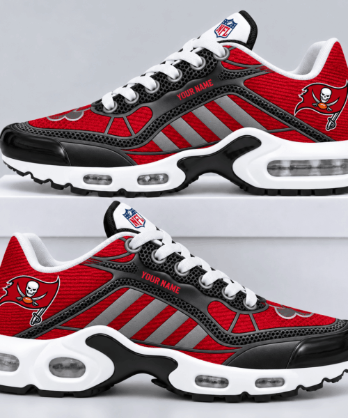 Tampa Bay Buccaneers NFL Personalized Diagonal Stripe Air Max Shoes