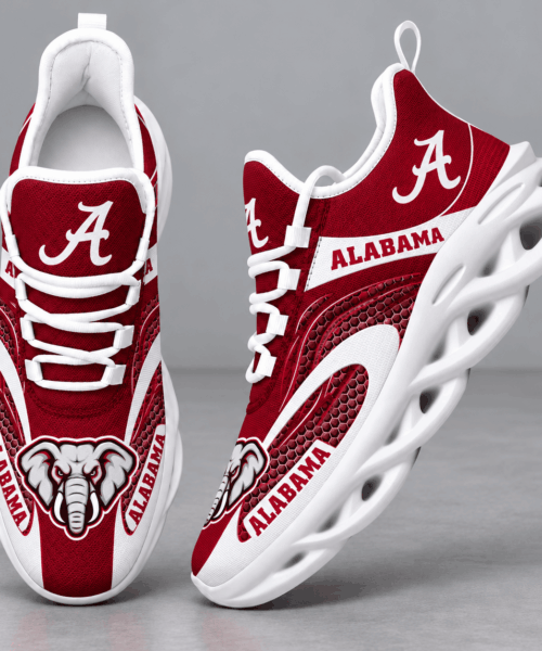 Alabama Crimson Tide NCAA Dynamic Wave Design Chunky Sneakers