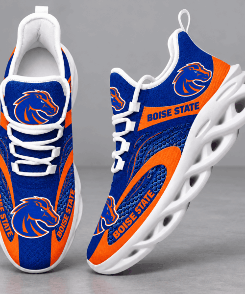 Boise State Broncos NCAA Dynamic Wave Design Chunky Sneakers