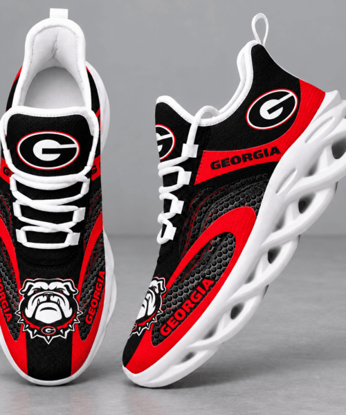 Georgia Bulldogs NCAA Dynamic Wave Design Chunky Sneakers