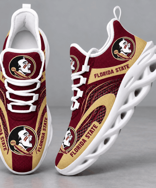 Florida State Seminoles NCAA Dynamic Wave Design Chunky Sneakers