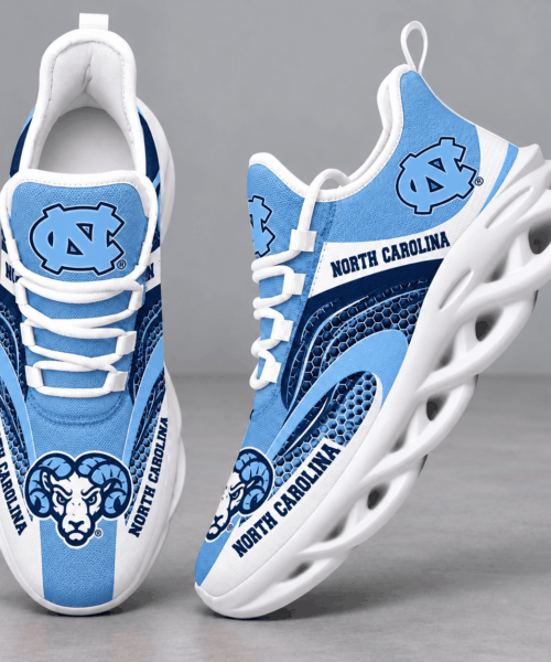 North Carolina Tar Heels NCAA Dynamic Wave Design Chunky Sneakers