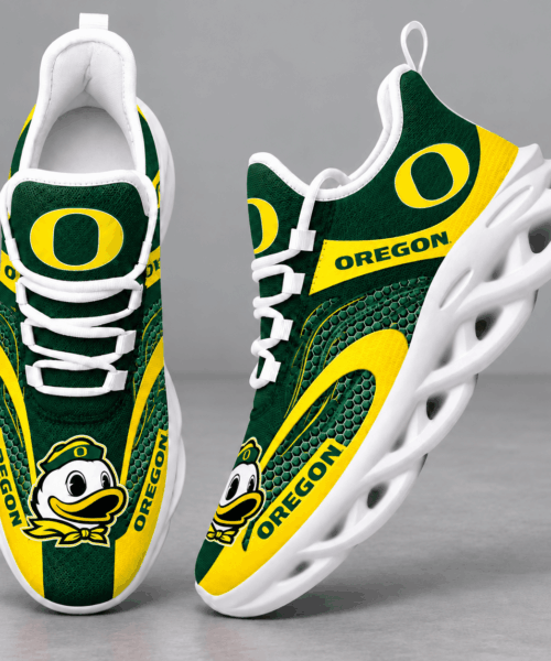 Oregon Ducks NCAA Dynamic Wave Design Chunky Sneakers