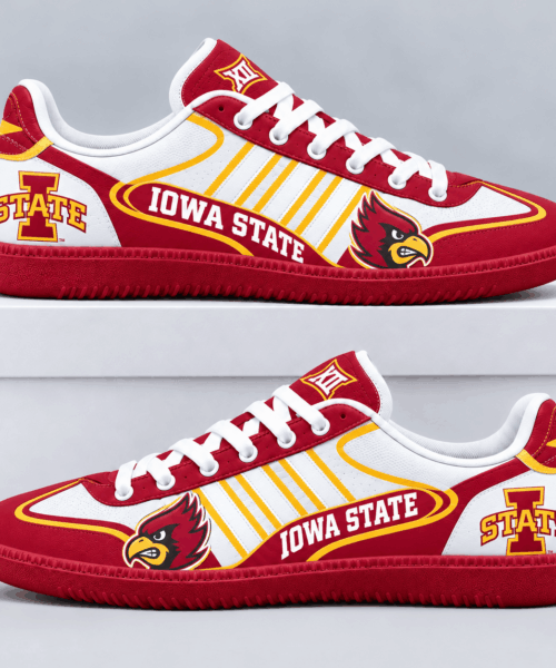 Iowa State Cyclones NCAA Retro Triple Stripe Samba Shoes