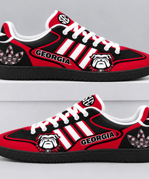 Georgia Bulldogs NCAA Retro Triple Stripe Samba Shoes